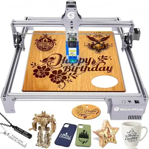 SCULPFUN S6 Pro Laser Engraver, 5500mW Output L-aser Cutter for Beginners, Laser Class 4, Logo Marking Machine, DIY Engraving Machine for Wood Acrylic