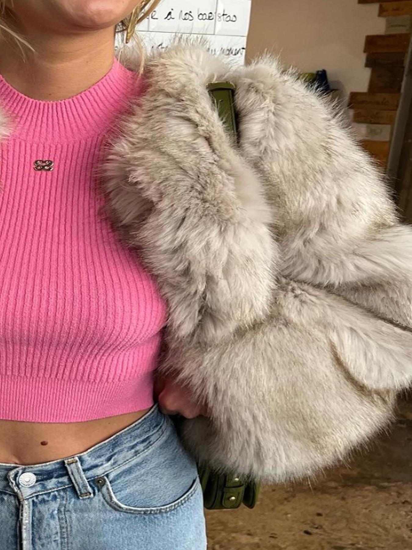 Women's Solid Color Faux Fur Jacket, Casual Long Sleeve Open Front Outerwear for Fall & Winter, Women's Coats for Daily Wear