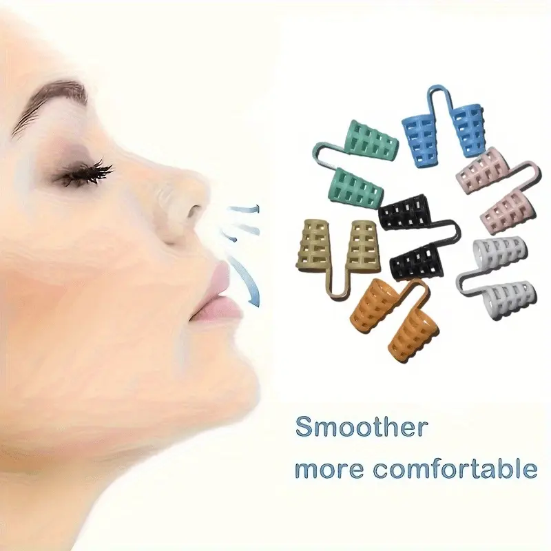 7-color Anti-snoring Device, Anti-snoring Nose Clip, Sleep Anti-snoring, Home Travel Products, Bedroom Sleeping Products To Relieve Snoring, No Battery Required for Home Use, A Variety of Colors Can Be Selected, Anti Snoring Devices