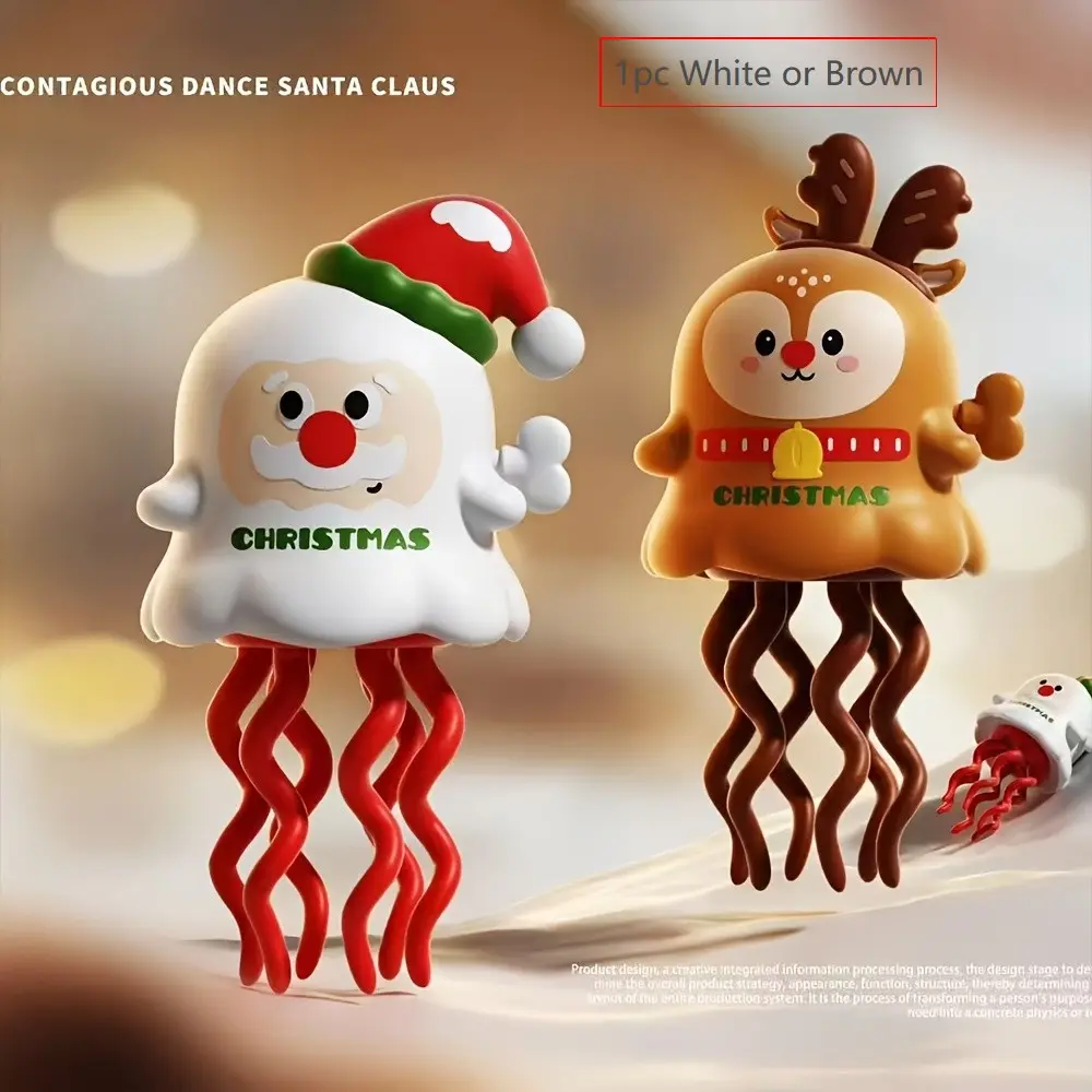 1pc Novelty Desktop Toy, Christmas Fun Twisty Wind-Up Toy, Reindeer Shape with Twisting Action, Perfect for Party Gifts, Halloween & Christmas
