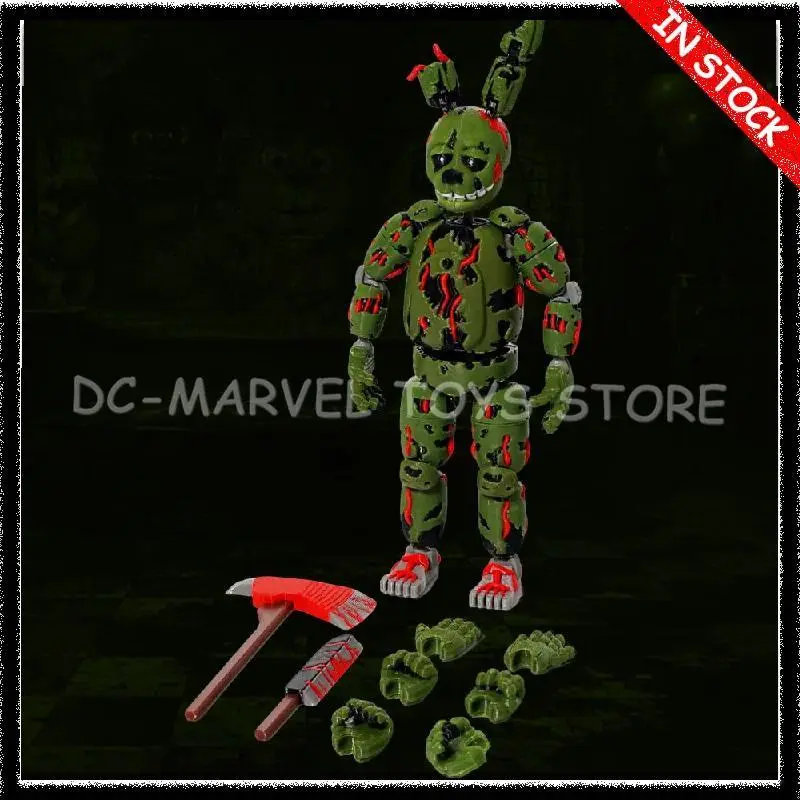New In Stock 3d Printed Updated Version Five Nights At Freddy's 3 Pizza Springtrap T13 Multi-Jointed Movable Action Figure Toys
