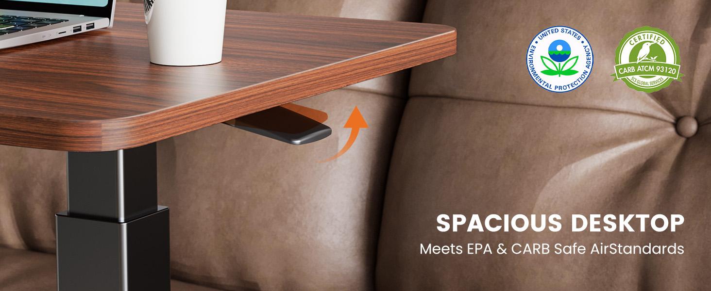 Overbed Bedside Table with Wheels, Adjustable Hospital & Home Use Bed Table, Rolling Laptop Table, Mobile Standing Desk