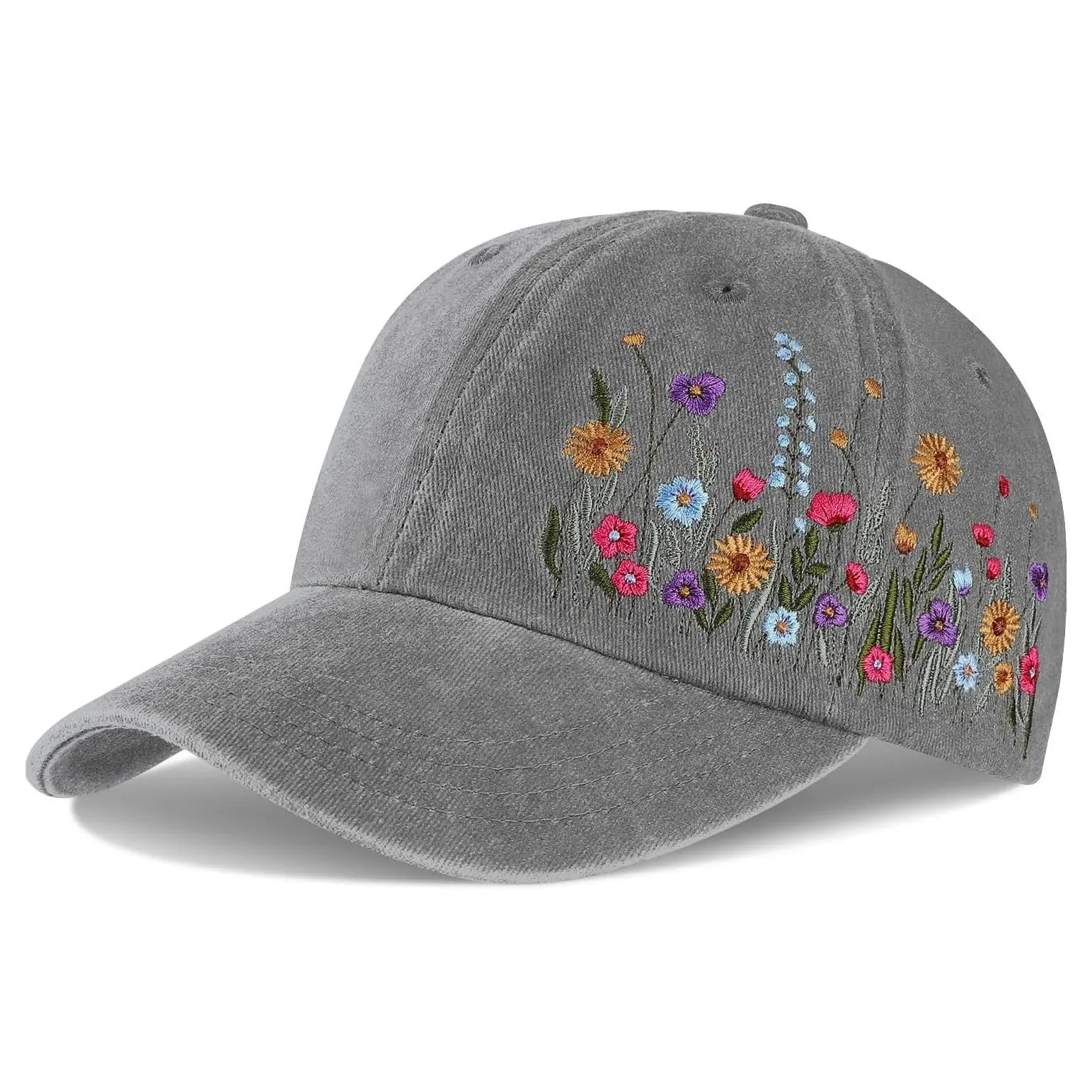 Trendy Embroidered Baseball Cap for Girls Women Men, Soft BreathableGift