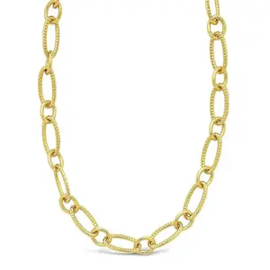 Textured Oval Link Chain