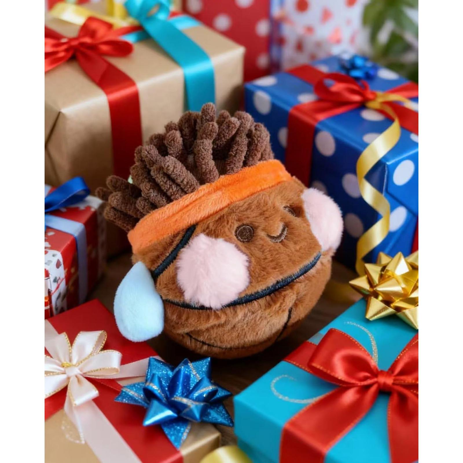 Soft Plush Ball Keychain Set – Cute Stuffed Keyring for Backpack, Squishy Toy Gift for Soccer Basketball Tennis Golf Rugby Billiards Baseball Lovers & Players