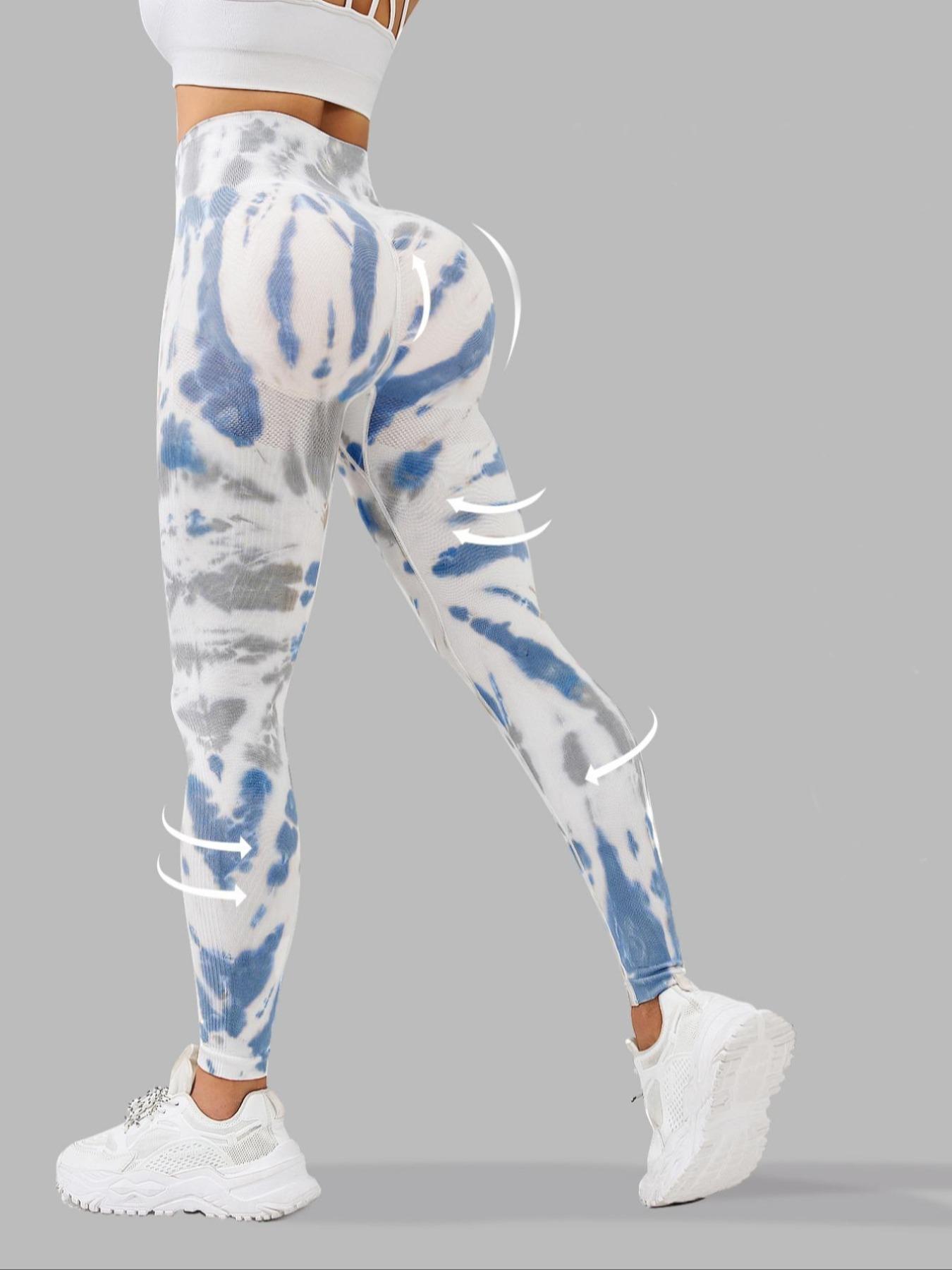 High Waist Tie-Dye Yoga Pants for Women, Tight-Fitting Athletic Leggings for Fall & Winter, Comfortable and Sporty Style