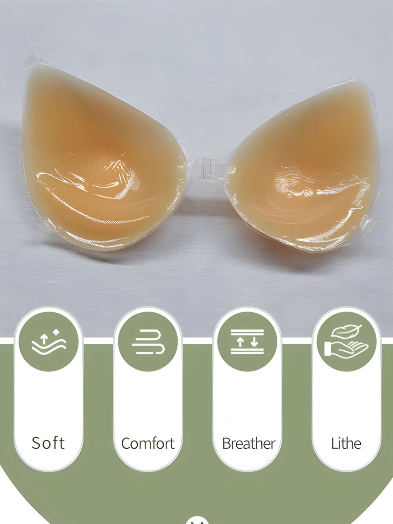 Invisible Silicone Bra with Transparent Strap, Women's Lingerie Accessories for Wedding, Beach & Parties, Invisible Bras