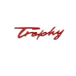 3D Metal Trophy Letters Rear Trunk Body Decals Badge Emblem Stickers For MG MG5 MG6 ZS HS MG3 XPower Car Styling Accessories