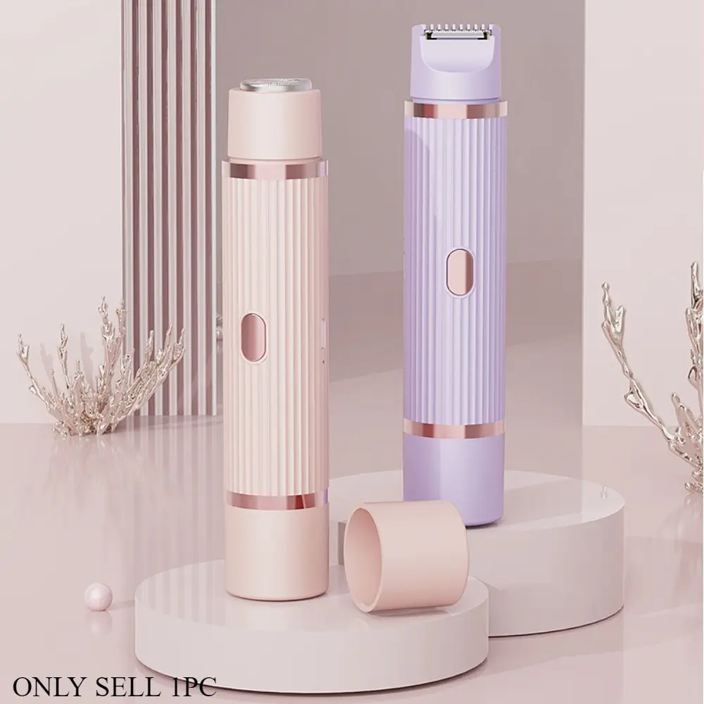 Rechargeable Dual-Head Wireless Electric Razor, 2-In-1 Men's & Women's Shaver, Bikini Trimmer, Hair Remover, Body & Face Groomer, Gift Idea