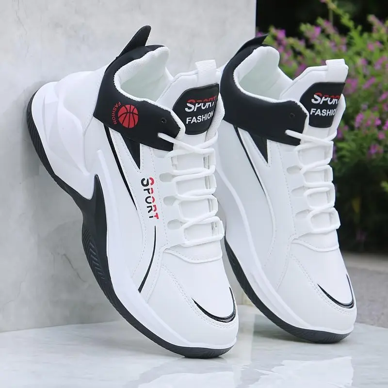 Men's high top basketball shoes are durable, slip resistant, and comfortable all year round