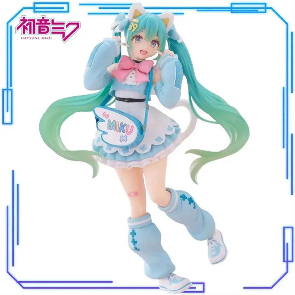 In Stock Hatsune Miku Fancy Ver. Cat Ear PVC Figure, 19cm Anime & Manga Collectible Model Collectibles, Desktop Ornament Gift for Anime Enthusiasts
