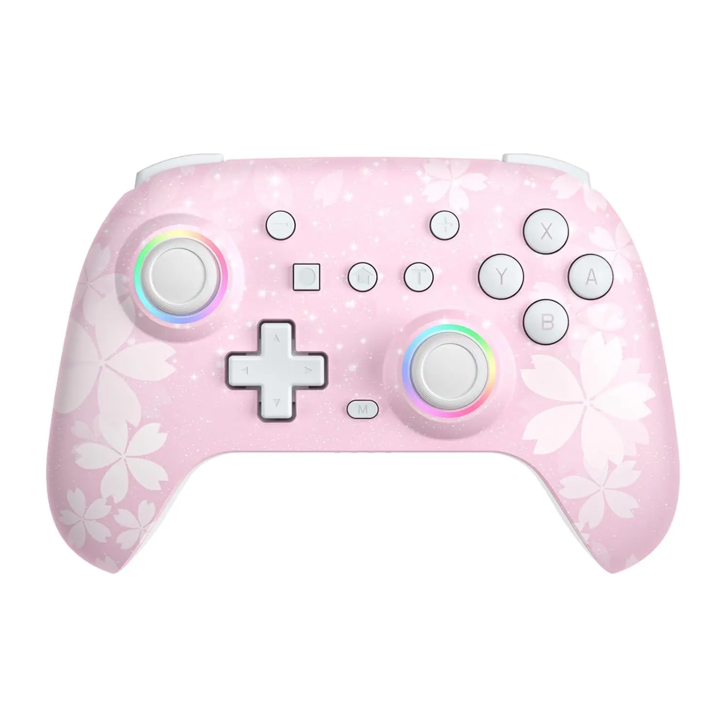 Controller for ,   Controller Compatible with / Lite/ OLED, Windows PC/Steam/Steam Deck/iOS 16.0 and Above/ Android 10.0 and Above, with Programmable Buttons, RGB, Motion Control/Vibration/Turbo, Console, Adjustable, Devices, Bluetooth