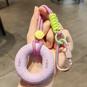 Portable 10/20LB Silicone Grip Strength Trainer Keychain, Hand Grip Exerciser Stress Relief Ring for Wrist Strengthening