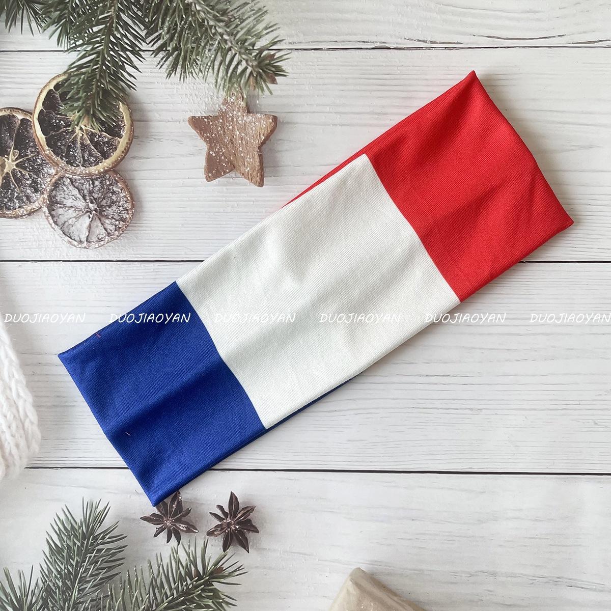 World Cup-themed headband for football fans, elastic sweat-absorbing sports headband