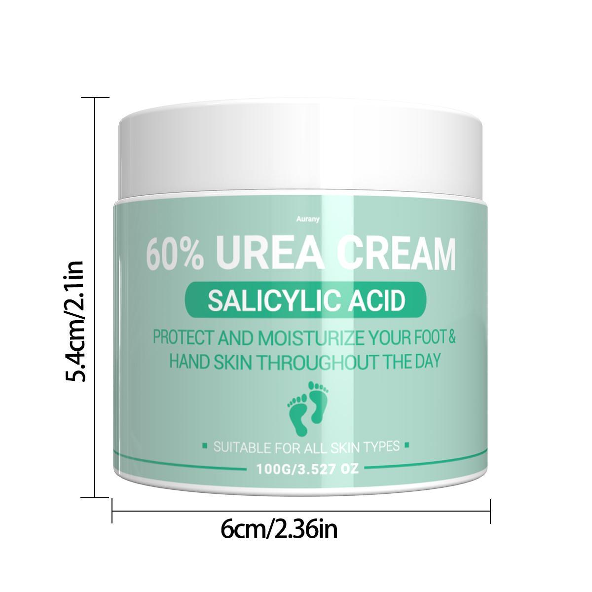 60% Urea Cream, Moisturizing Nourishing Hydrating Foot Care Cream for Soothing Dry Skin, Smoothing Foot Care Product for Daily Use