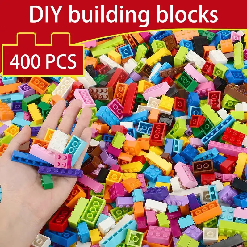 400pcs Small Particle Educational Building Blocks Set, DIY Assembly Toy, Party Game Birthday Gift, Compatible with Other Brands