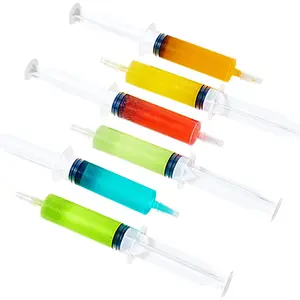 1oz/30ml Party Syringes Shot Jelly Shot Syringes, Medium Grade Container with Lid, Perfect for Plastic Shot Glasses