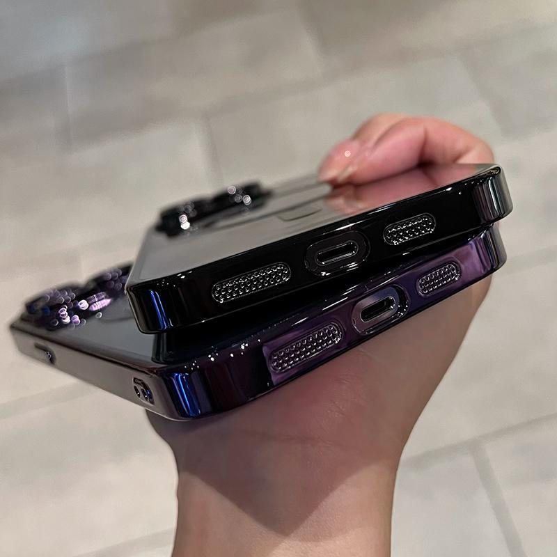 Luxury Magnetic For Magsafe Wireless Charge Plating Clear Case For iPhone 12 13 14 15 16 17 Air Pro Plus Max Shockproof Silicone Cover