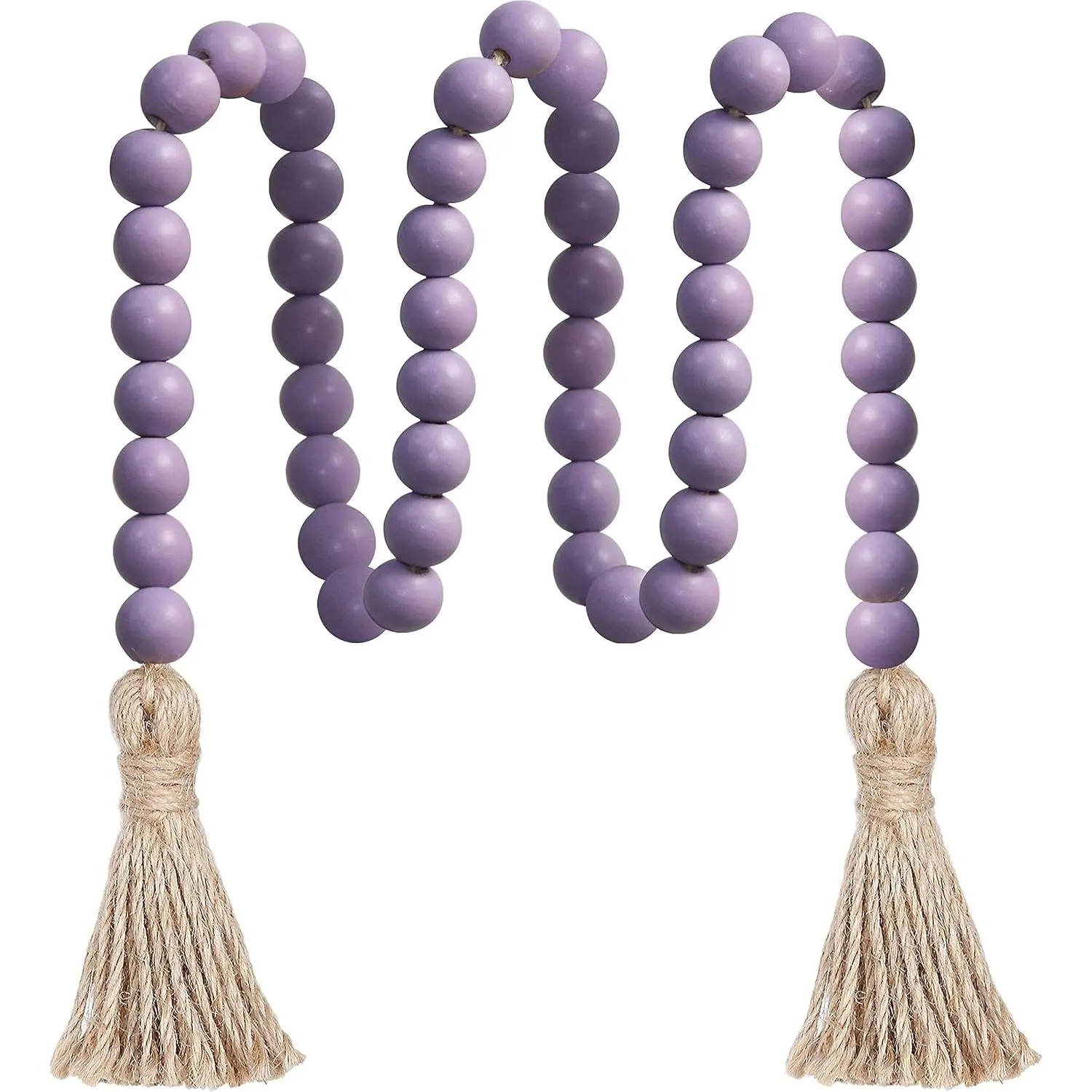 39in  Bead Garland  with Tassels,Versatile Prayer Beads Boho Chic Wall   Decor ()