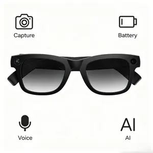 All-In-One Smart Glasses, Photo Video Ai Chat Bluetooth-compatible Music, APP Sync, Blue Light Protection, Software Stabilization, Outdoor Use