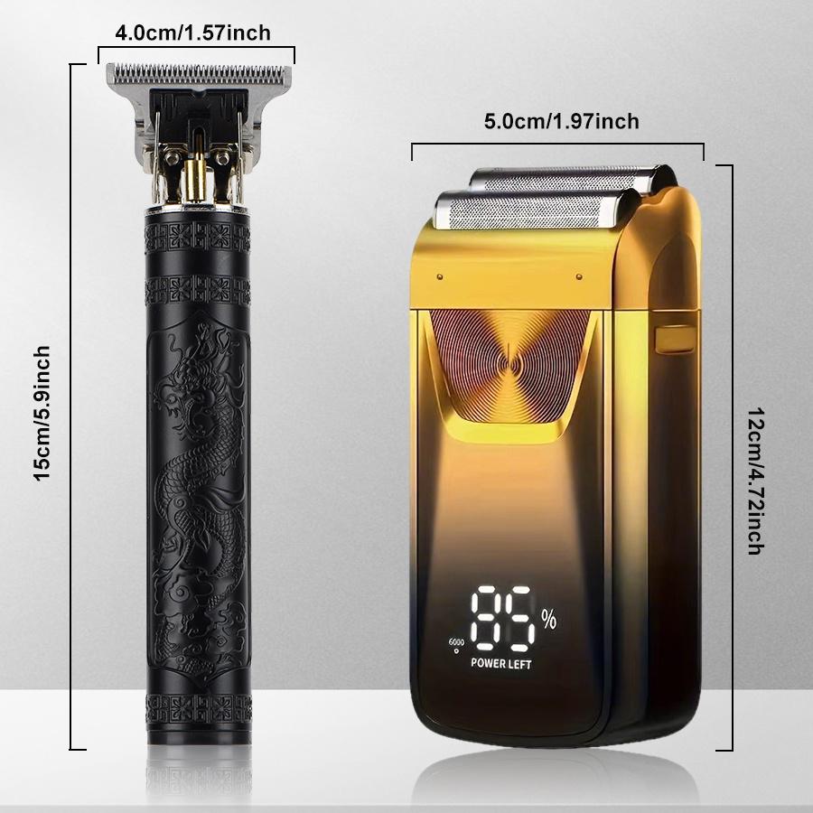 2IN1Electric Razor Shaver, Beard Trimmer Hair Trimmer Shaving Kit, Foil Shaver Barber Clipper for Men, Men's Grooming Kit, Holiday Gifts for Him