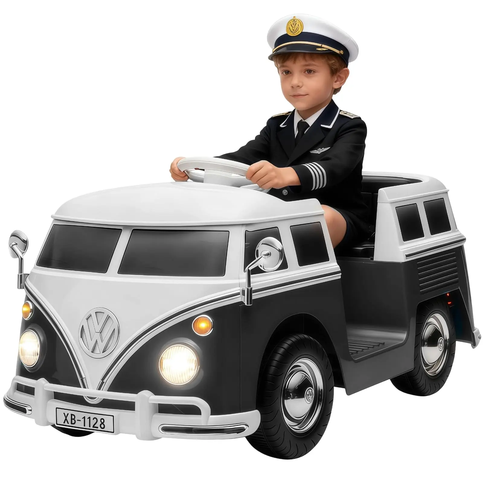 Ride On Bus – 6V Battery, LED Lights, Horn, Music, Toddler Car, Remote Control – Ideal Gift