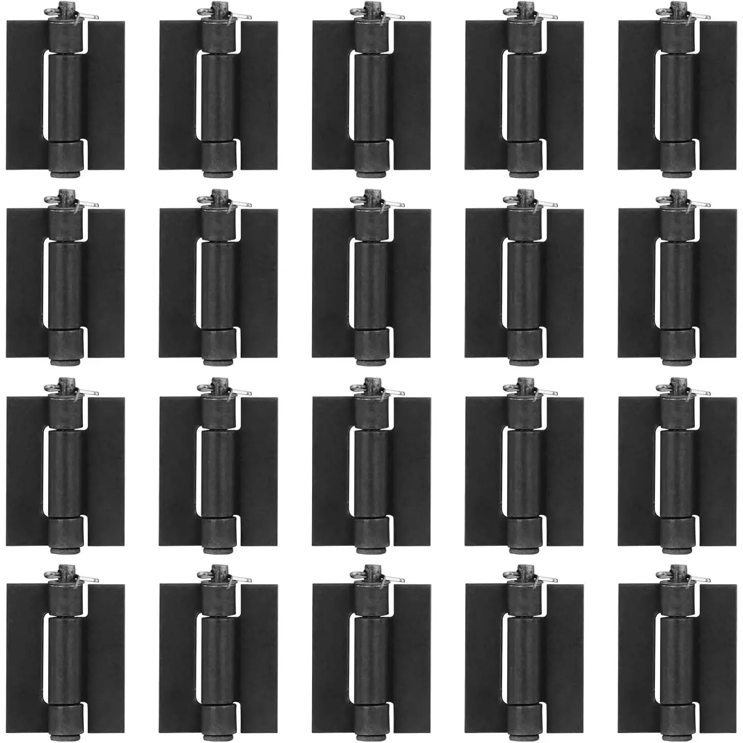 20 Pack Steel Weldable Hinges, 2-1/2" x /4" Small Weld  Hinge | for Metal Gate, BBQ