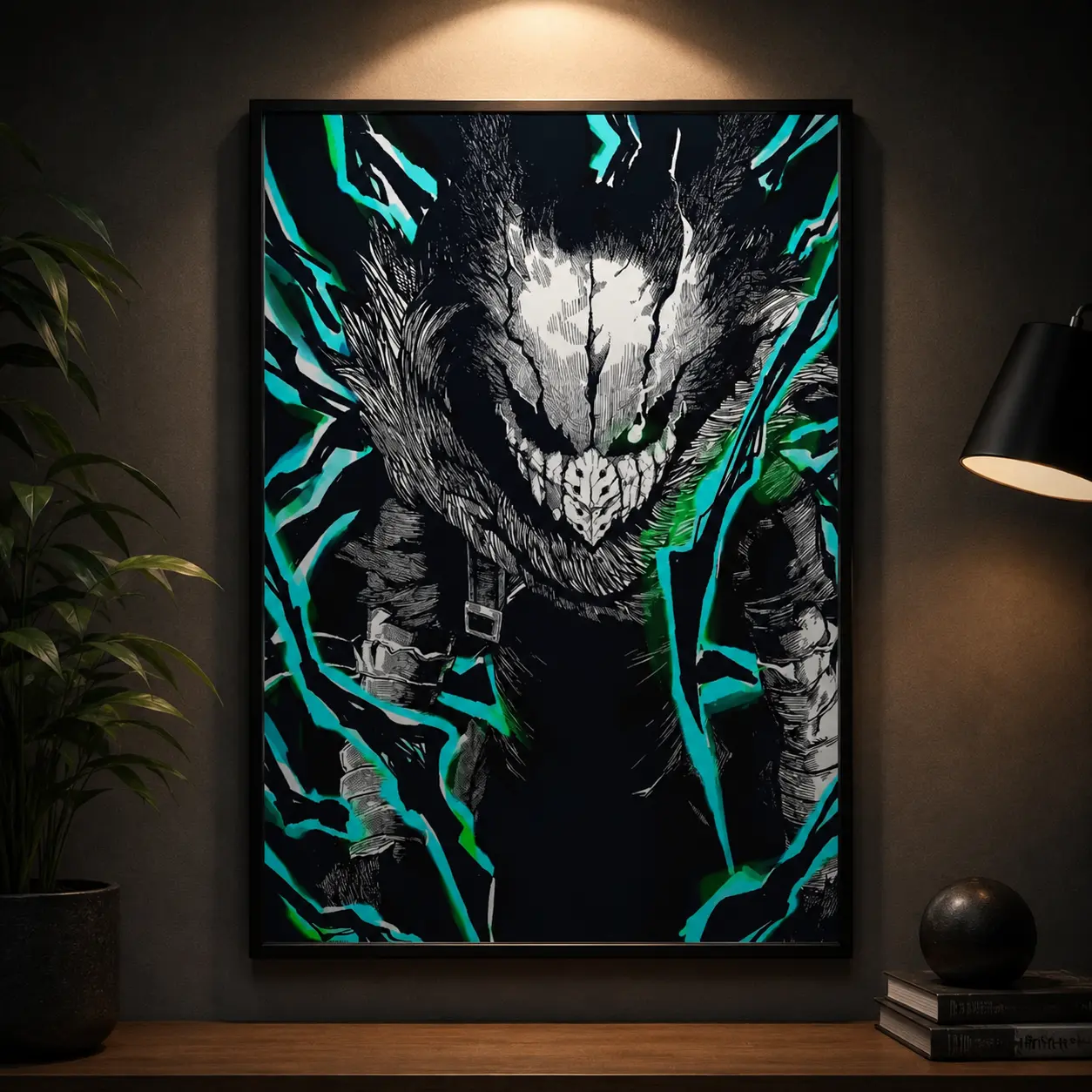 Izuku Midoriya My Hero Academia Anime Wall Art Poster, Japanese Manga Style Print, Otaku Bedroom Room Decor, Modern Canvas Artwork for Gaming Room Dorm Apartment, Anime Character Wall Decoration