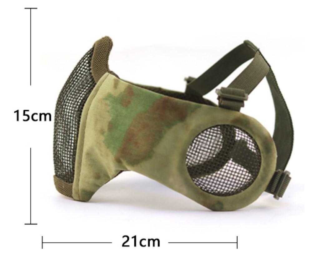 Iron mesh steel wire mask Outdoor field iron mesh mask, half-face steel wire mesh real CS protective mask