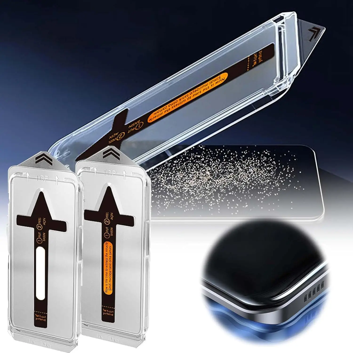 2 Pack iPhone Screen Protector, Tempered Glass Film for Models 11 to 17 & iPhone Air, Anti-Fingerprint, Privacy Protection