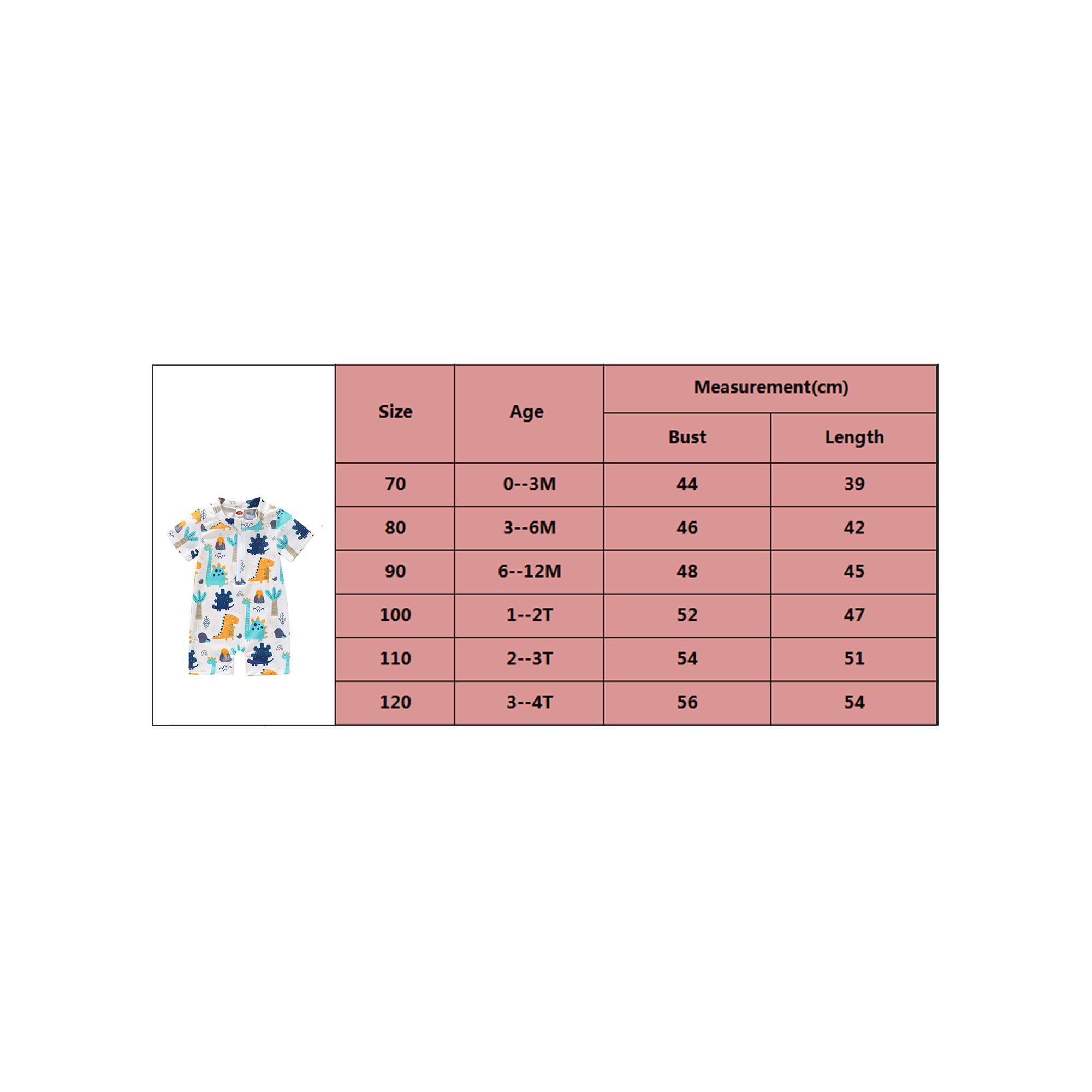 Baby Boy Swimsuit Summer Cartoon Dinosaur Print Zipper  Rash Guard Toddler Bathing Suit Swimwear