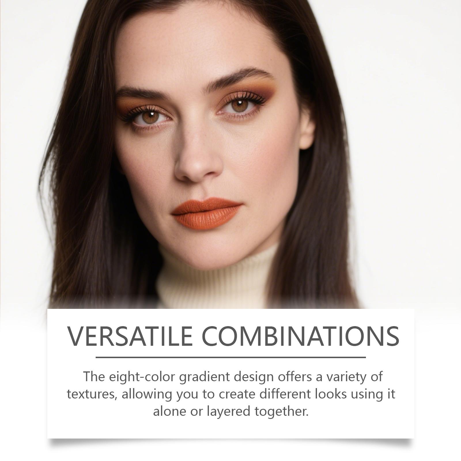 zephoco Chocolate-Style Eyeshadow Palette, Earth Tone, High Gloss, Cool Tone, Light And Colorant, Suitable For Daily Commuting