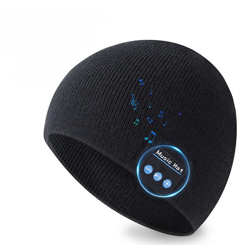 BIGWIG Bluetooth Knit Hat, Wireless Earphone Hat, Music Soft Hat, Built-in Stereo Speaker, Winter Knit Hat, Bluetooth Music Hat, Dual-Ear Stereo, Removable, Washable, Rechargeable, Unisex Gift