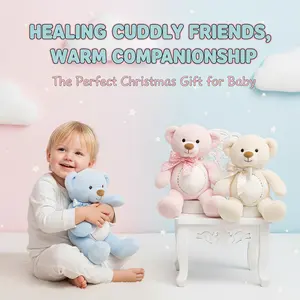 High Quality Super Cute Bears Animals Plush Toy Stuffed Toys for Girls Boys Baby Christmas Gift Blue Bear Teddy Bear, 12.99inch