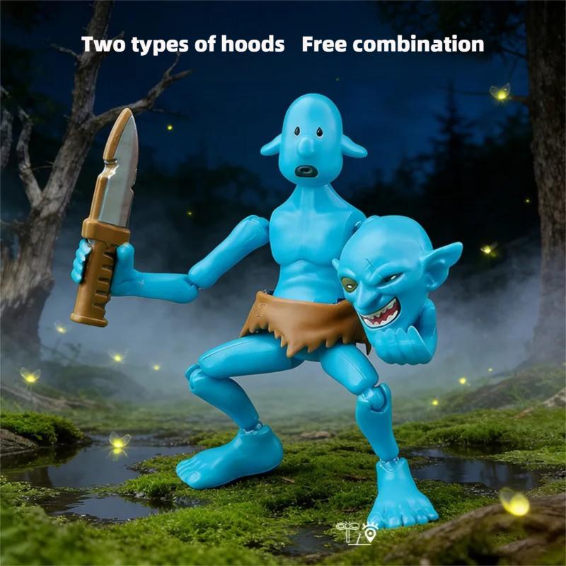 New Goblin Multi Jointed Movable Toy Multi Form Action Figure DIY Full Body Movable Assemble Handmade Model Kids Toys Gifts