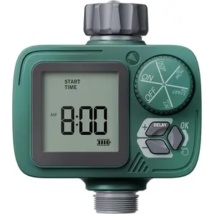 Sprinkler Timer: Programmable Hose Timer with Rain Delay/Manual/Automatic Watering System, Water Timers for Garden Hose, Digital Drip Irrigation for Yard Lawn Outdoor（1 Outlet）