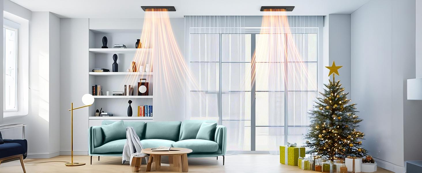 1/2-Pack Register Booster Fan for 4" x 10" Register Holes with Remote Control and Thermostat, 10-Speeds AC Vent Booster - Improves Heating&Cooling Airflow, Quiet Air Duct Fan for Wall