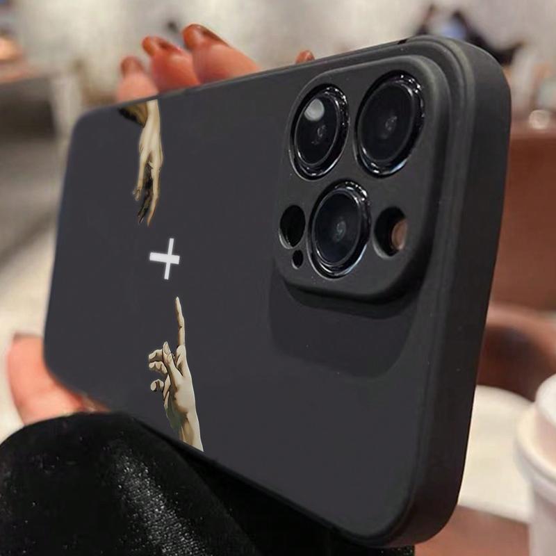 Creative Cross Pattern Phone Case, Anti-drop Shockproof Phone Protective Cover, Phone Accessory Compatible with iPhone 11 12 13 14 15 16 Pro Max iphone  15 16 17  pro  max  case