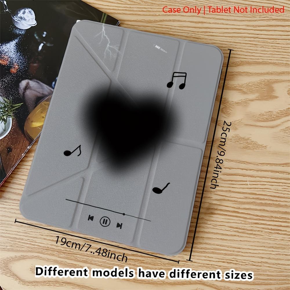 Rhythm pattern with adjustable stand and pen slot, foldable anti slip Y-fold TPU protective case, suitable for Samsung, iPad mini, iPad Air, iPad Pro/iPad 10th generation, 11th generation and other series of iPad protective cases