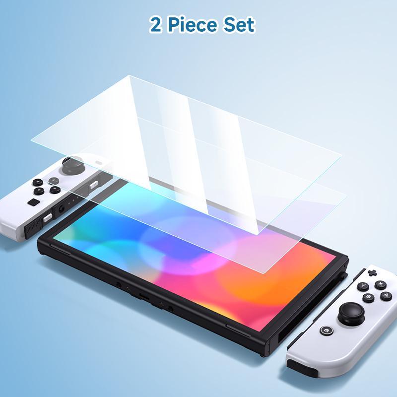 Creative Pattern Design Protective Case with Storage Bag, 3-in-1 Switch Accessory Set, Large Capacity Storage, Anti-fall Protective Cover, Screen Protector, Casing, Protection