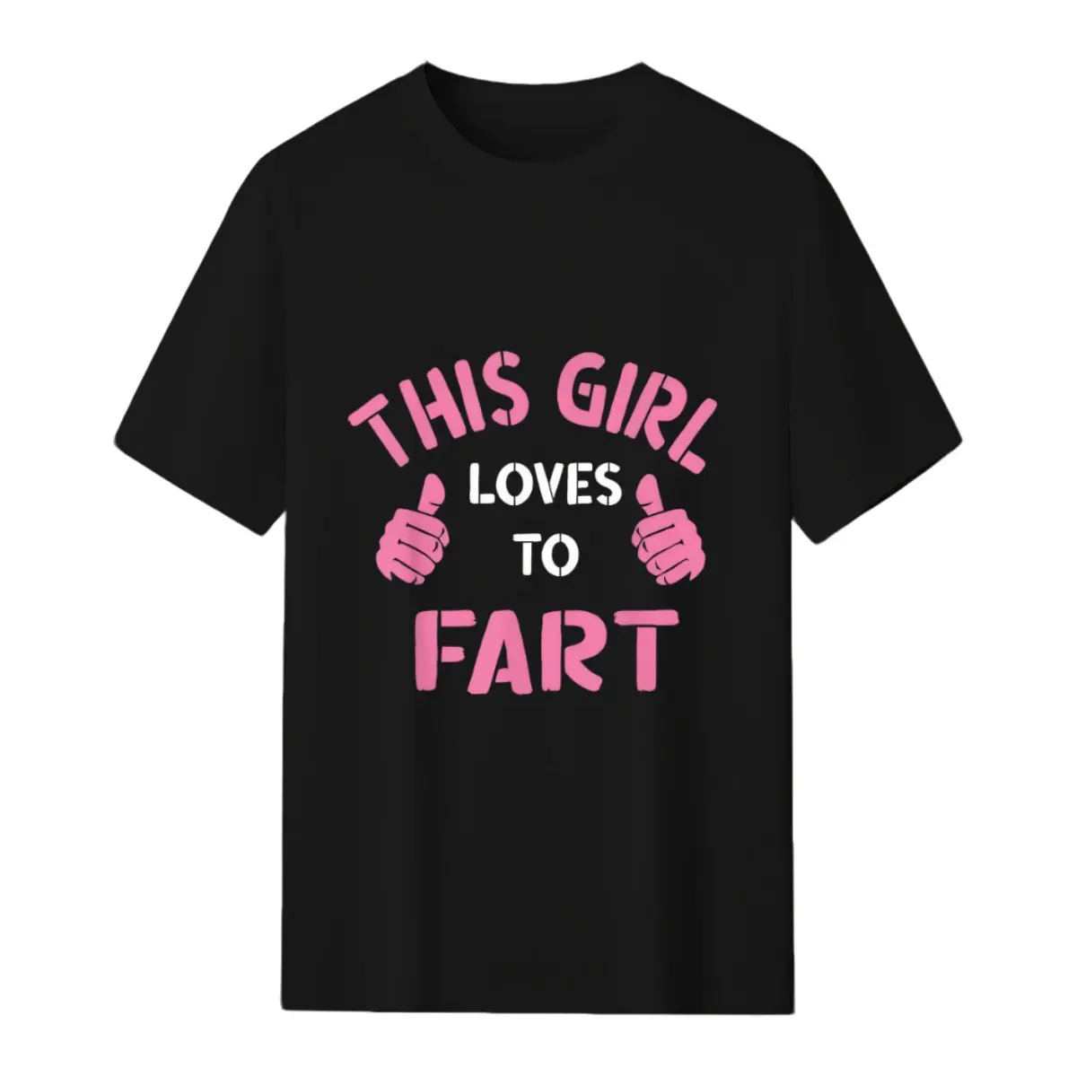 \"100%25 Cotton Vintage Funny Sarcastic Saying This Girl Loves To Fart T-Shirt wicked merchandise \"