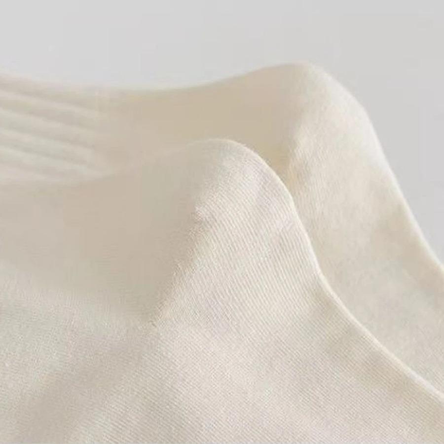 5/6 Pairs of Breathable Mixed Color Pile Socks Sweet Long Socks Suitable Unisex Mid Length Socks Essential for Home Use Fashion Womenswear Knitted Basic Striped Solid Polychrome-6Pairs