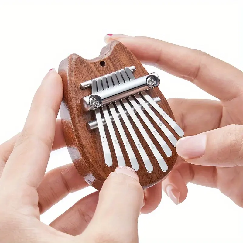 Kalimba Thumb Piano 8 Notes Beginner Instrument, Perfect Gift for Valentine's Day, Teacher's Day, Birthday, Thanksgiving, New Year