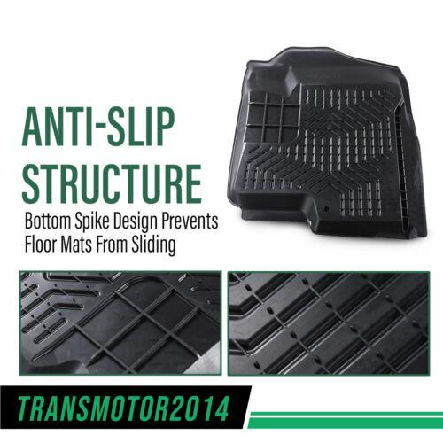 3PCS Fit for 07-13 Chevy Silverado/GMC Sierra TPE Car Floor Mats Rubber Liners Fit for 07-13 Chevrolet Silverado/GMC Sierra 1500,All Weather Floor Mats Rubber Liners,Waterproof Anti-slip Durable Floor Mats Upgraded Version