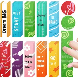 50 count  Sensory Stickers Motivational Fidget Textured Strips Cute Calm   Strips Anti  Tactile Rough Stickers Sensory Items for Adults Teens Desk