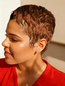 Chic Pixie Cut Wig for Women, Short Curly Full Machine Made, Perfect for Daily Wear, Stylish and Versatile Hair Accessory