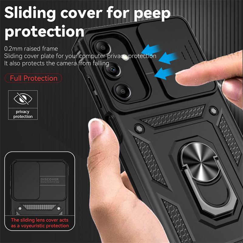 Sliding Camera Lens Protective Cover, Heavy Duty Armor Shockproof Coque Designed for Samsung Galaxy A13 A23 A33 A53 A73 A22 A32 A52 A72 5G