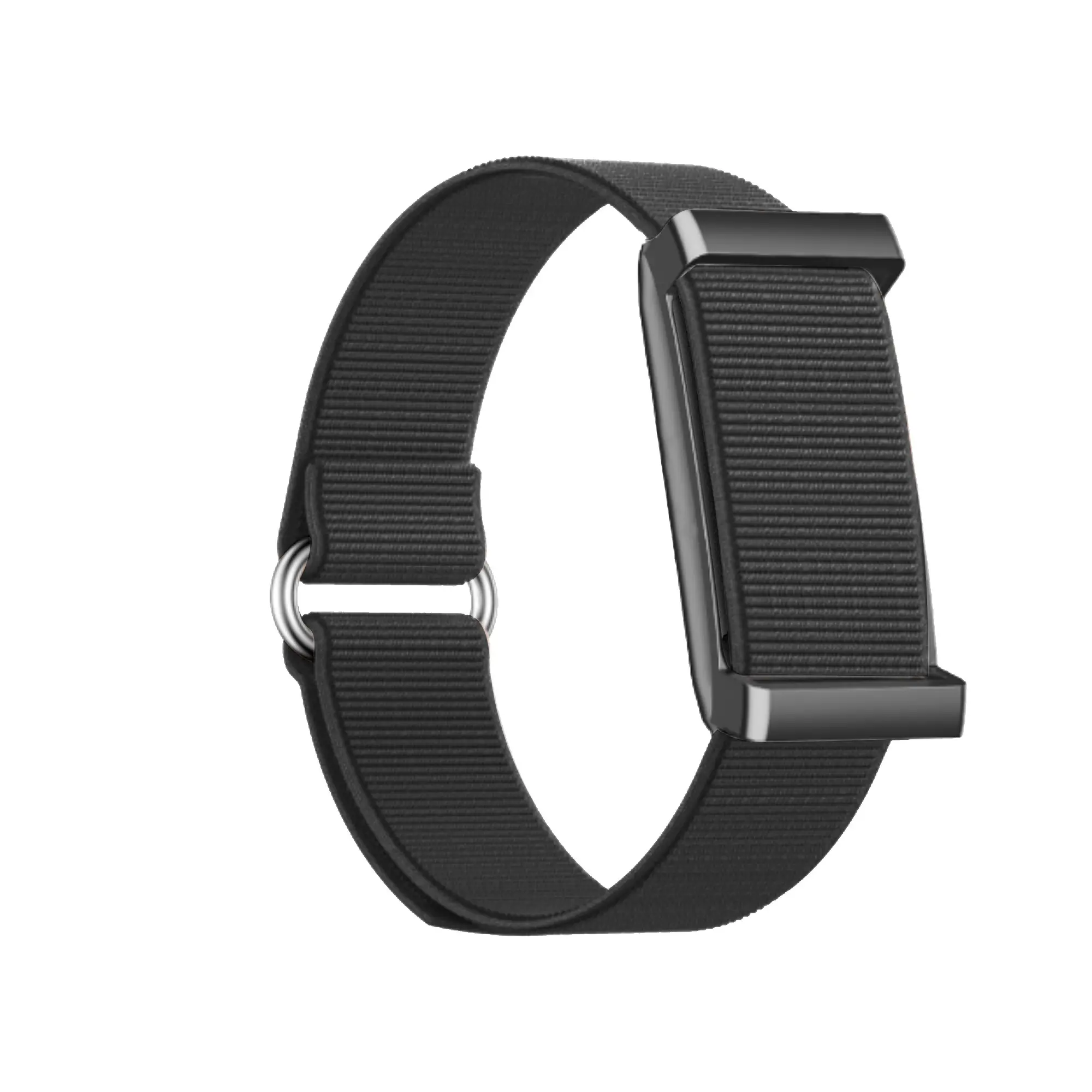 New Screenless Smart Fitness Tracker, Unisex Ultra-Light Nylon Strap, Step Counter, Calorie Tracking, Sedentary Reminder, Remote Photo, Call Alerts, No Screen Smart Band