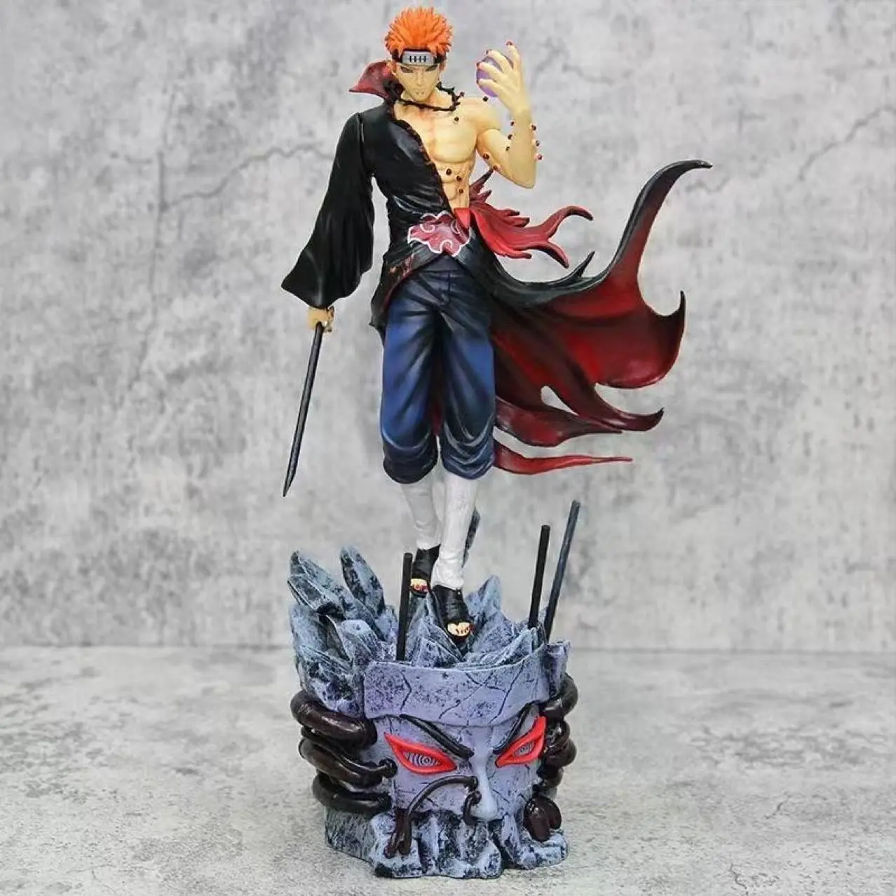 11.42-Inch Naruto Pain Figurine, Anime Model Collectible, Car Dashboard Decor, Gift for Fans, Secondary Dimension Toy Series