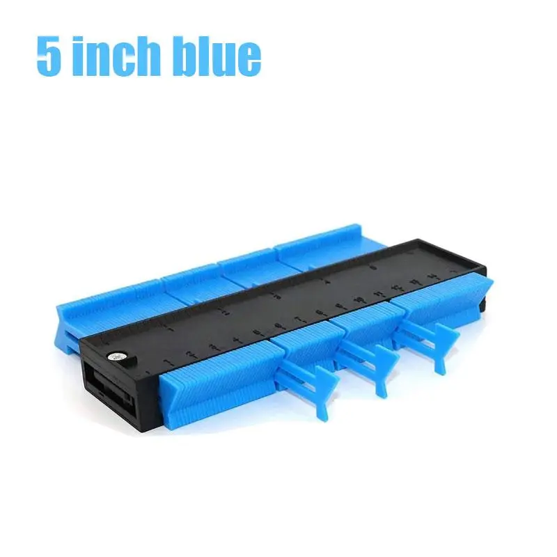 Contour Gauge, Measuring Instrument, Hand Measuring Tool, 1-Count Precision Shape Duplicator for Corners & Wood, Plastic Measuring Ruler for Laying, Cutting and Fitting Tiles, Carpet and Laminate, Tool for DIY Woodworking Enthusiasts